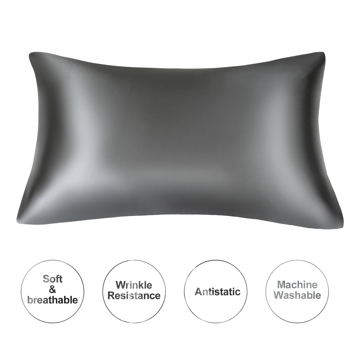 Juwensilk Silky Stain Pillowcase Silky Pillowcase Natural Silk Pillowcase Mulberry Silk Pillow Case Standard Queen K