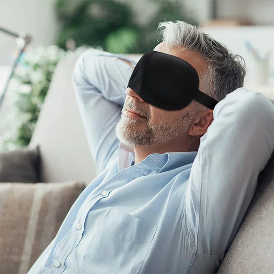 Antifaz para dormir 3D transpirable, ajuste ergonomico sin presion en los ojos