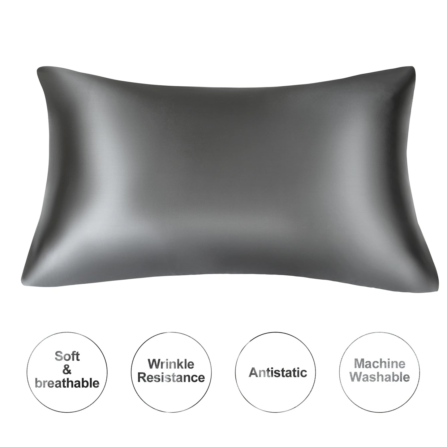 Juwensilk Silky Stain Pillowcase Silky Pillowcase Natural Silk Pillowcase Mulberry Silk Pillow Case Standard Queen K