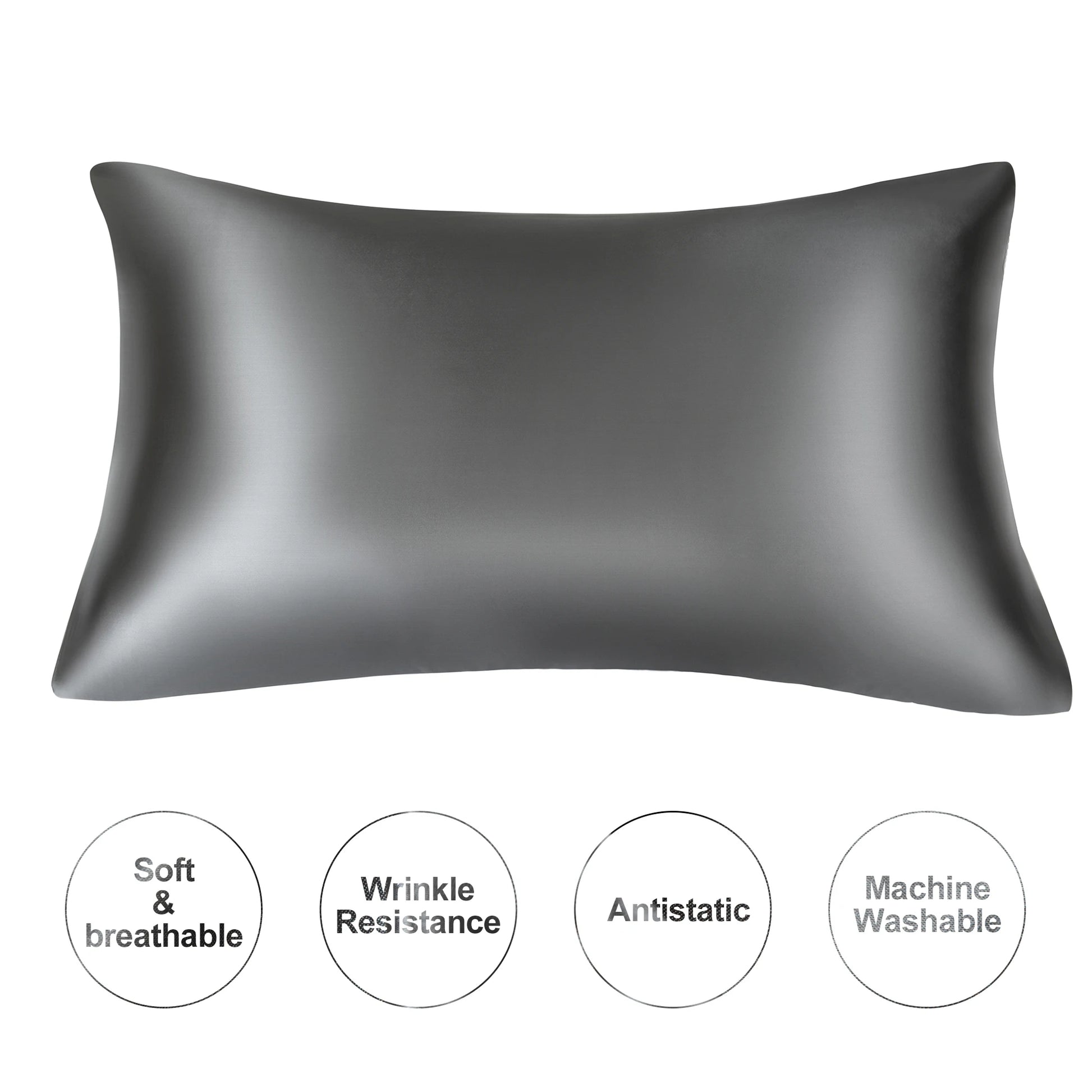 Juwensilk Silky Stain Pillowcase Silky Pillowcase Natural Silk Pillowcase Mulberry Silk Pillow Case Standard Queen K