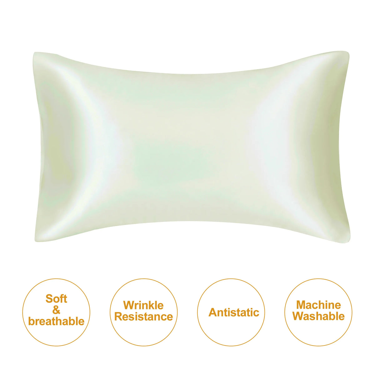 Juwensilk Silky Stain Pillowcase Silky Pillowcase Natural Silk Pillowcase Mulberry Silk Pillow Case Standard Queen K