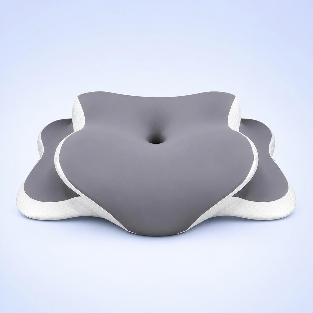 Almohada cervical ergonómica color gris