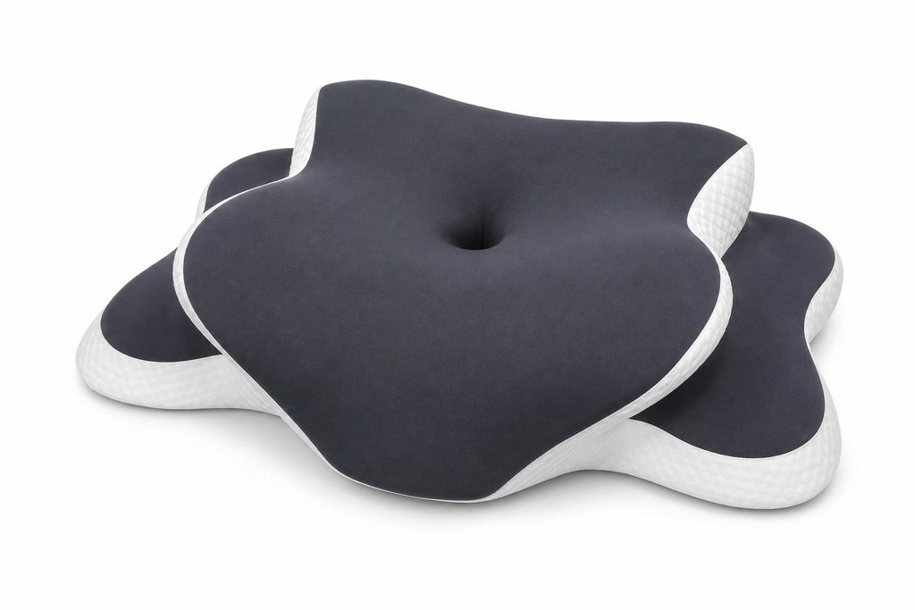 Vista de las zonas de soporte de la almohada cervical