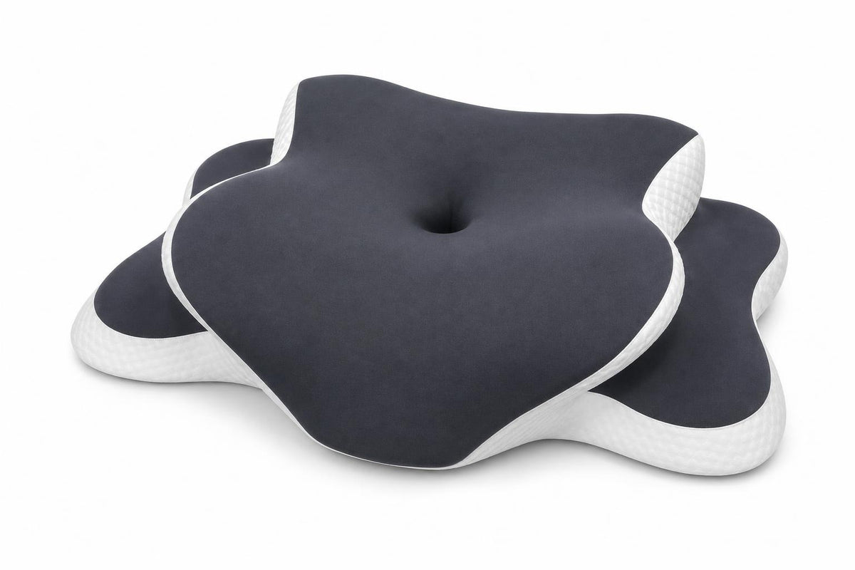 Vista de las zonas de soporte de la almohada cervical